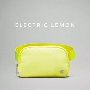 Lululemon belt bag in Electric Lemon NWT